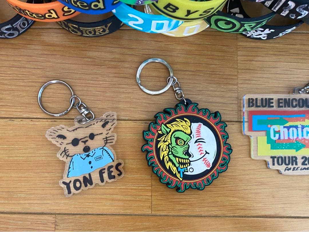 バンド　ラババン　キーホルダー　ケース　ラバーバンド