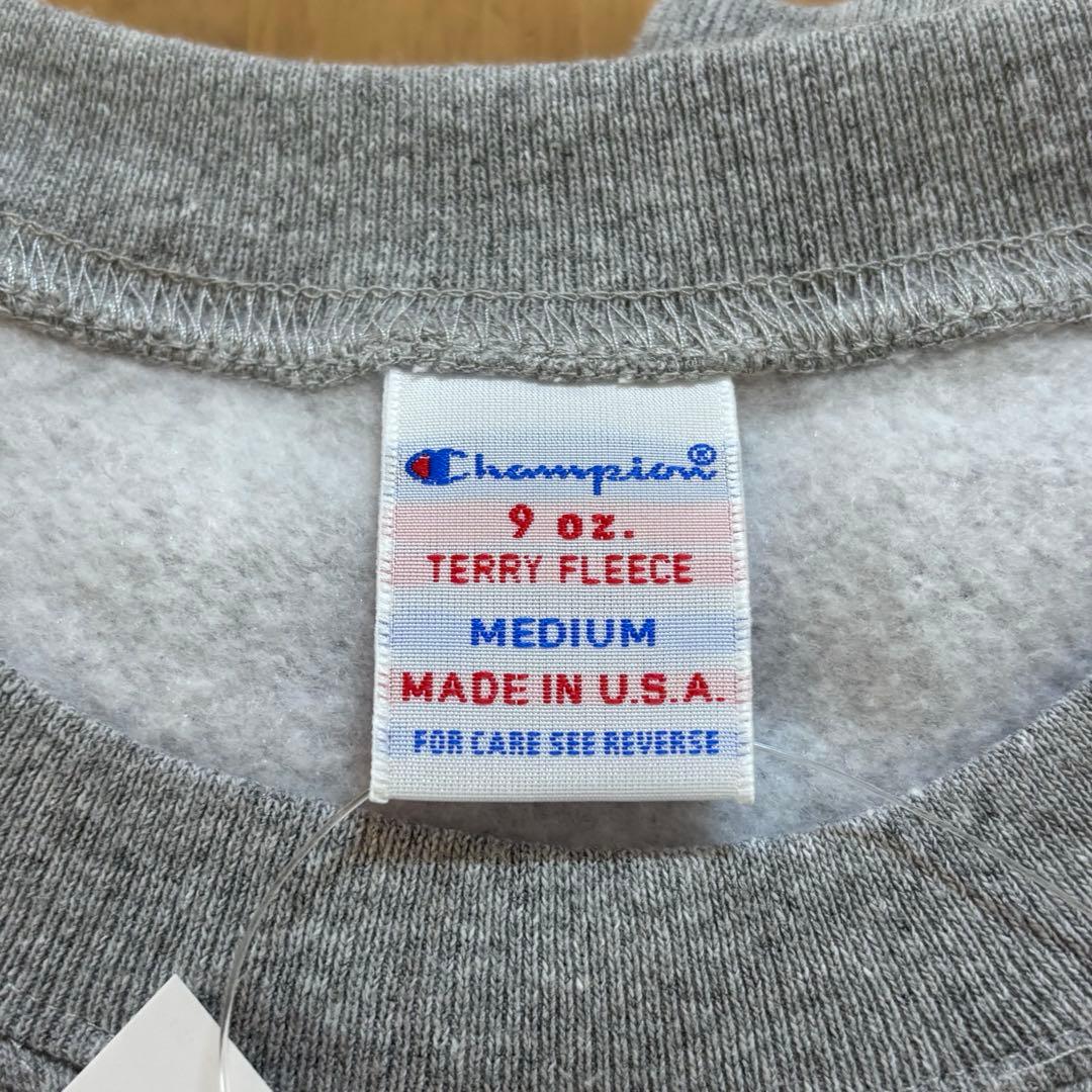 新品 チャンピオン USA製 9oz クルーネックスウェット グレー M
