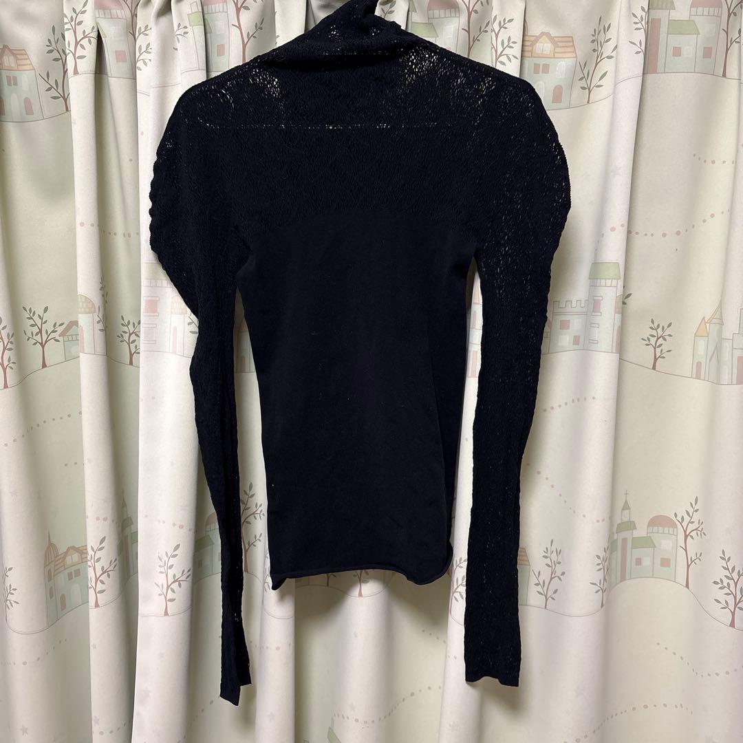 黒のレース長袖レッスンウェア