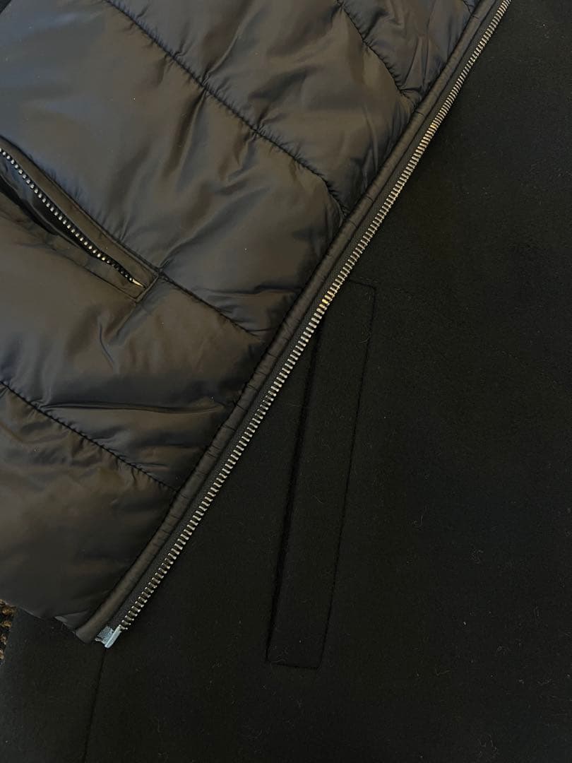 値下げ‼️SEVENTY ブラック ダウンベスト付き44