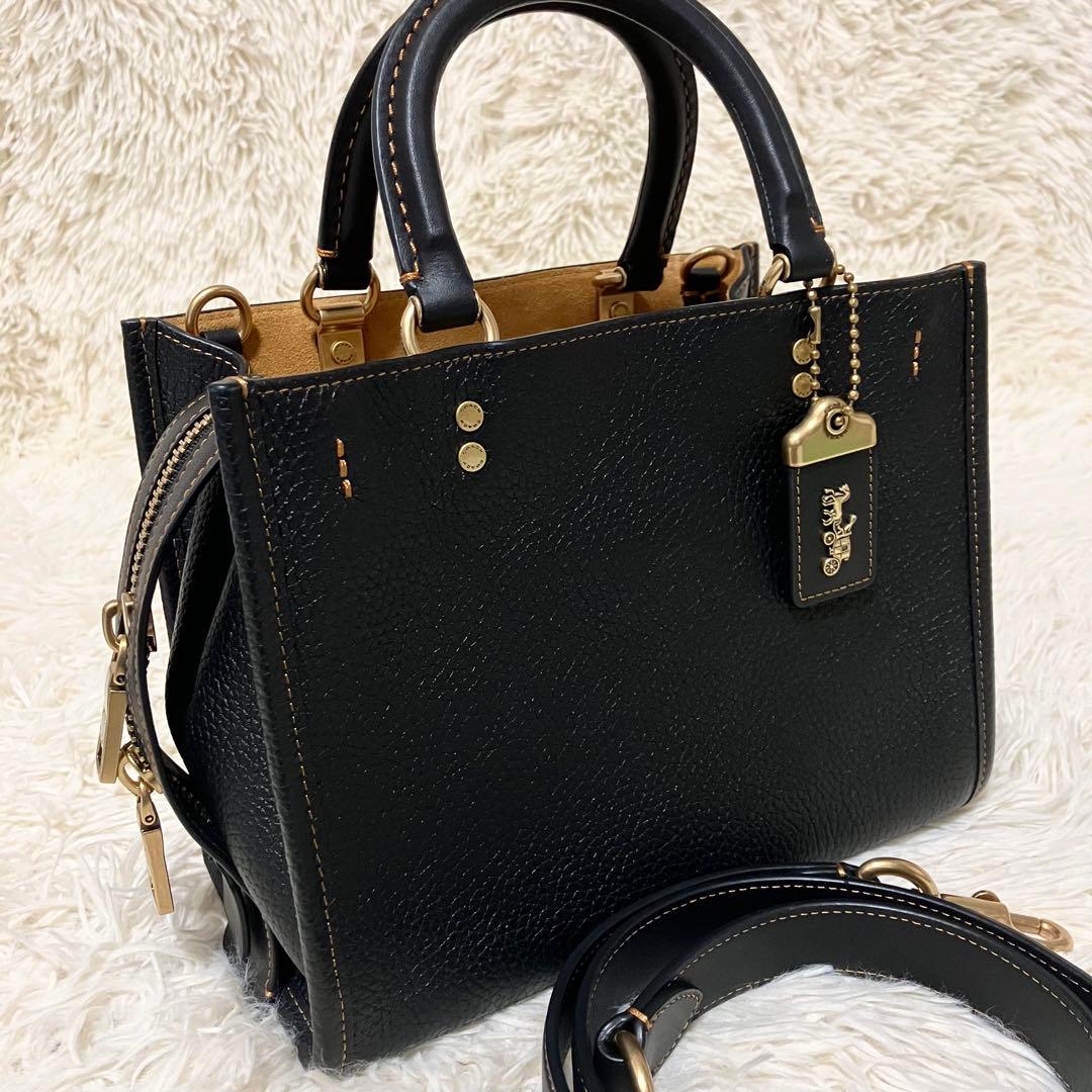【未使用級】 COACH ローグ25 2way ブラック CI767