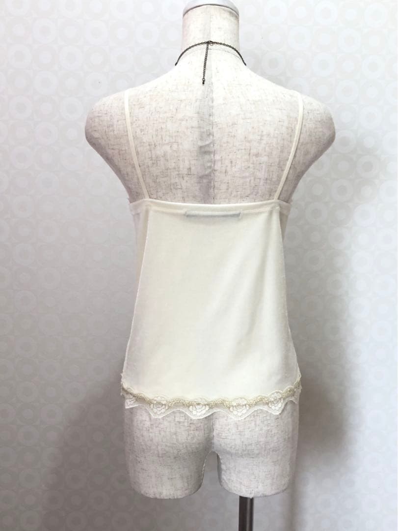 レース ベロアキャミ Y2K 平成ギャル フェアリーグランジ バレエコア 当時物