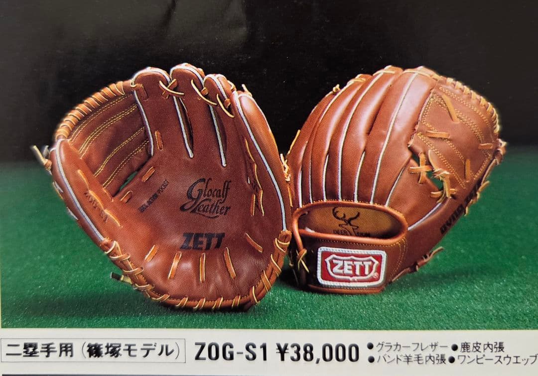 ZETT 硬式オーダーグローブ 久保田スラッガータイプ読売ジャイアンツ篠塚モデル