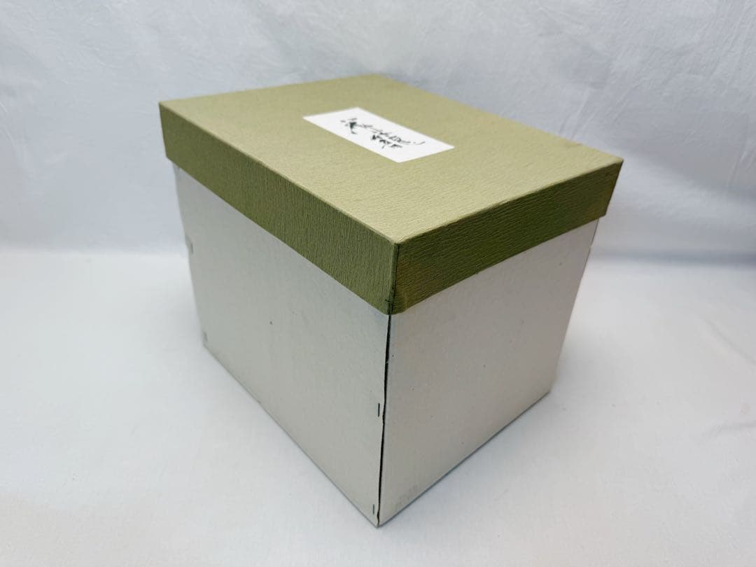 未使用 茶道具 轡 昭竹斎作 竹花入 花籠 竹おとし付き 刻印 茶室 元箱