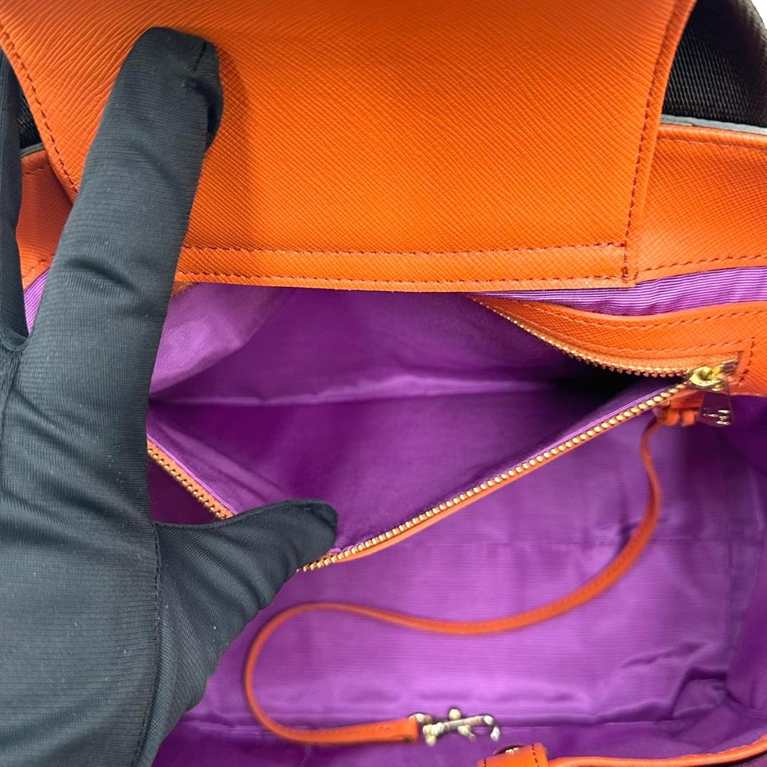 極美品★A.D.M.J. デイリートート ロゴエンブレム ハンドバッグ トート