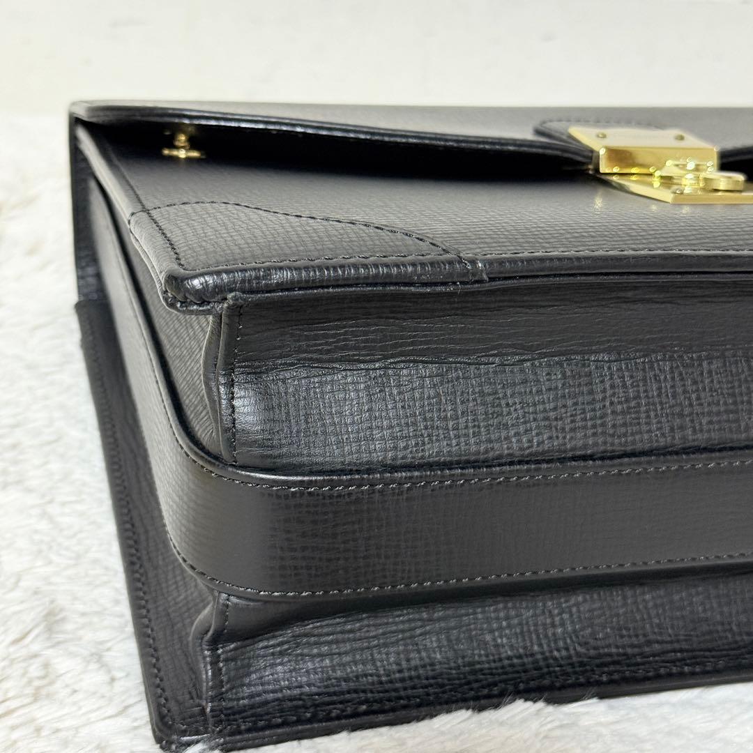 新品未使用✨銀座タニザワ　ブリーフケース　皇室御用達　ダレスバッグ　黒　超希少