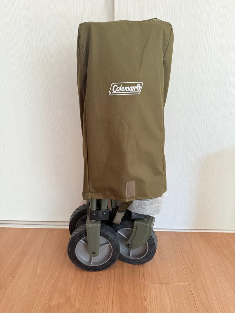 【新品・未使用】Coleman 折りたたみキャリーカート オリーブ