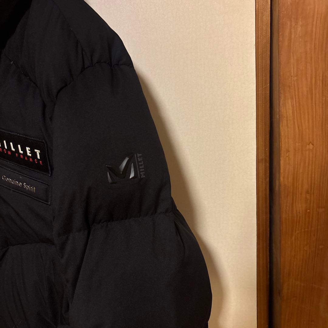 【美品】MILLET ミレー ロングダウン 黒 メンズM 極暖 かっこいい