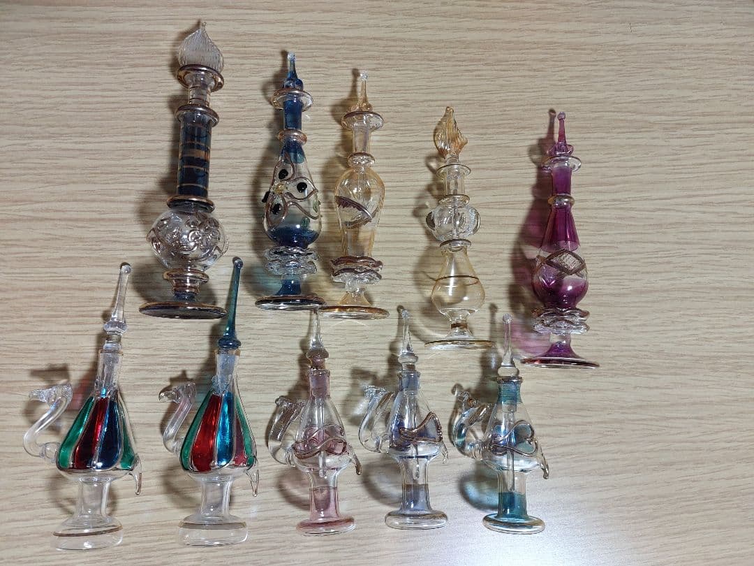 即購入可　エジプト　香水瓶　ガラス瓶　78点　セット　まとめ売り