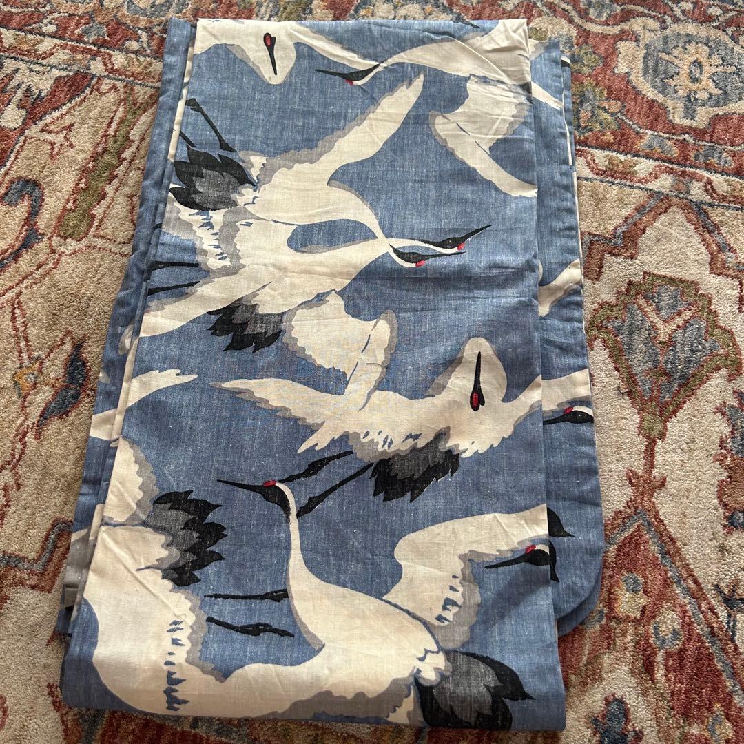 撫松庵高級鶴柄浴衣