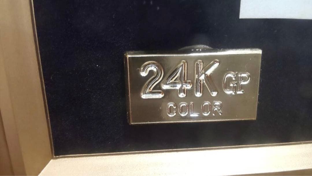 種子島短筒火縄銃 黄金24KGPレプリカ額入