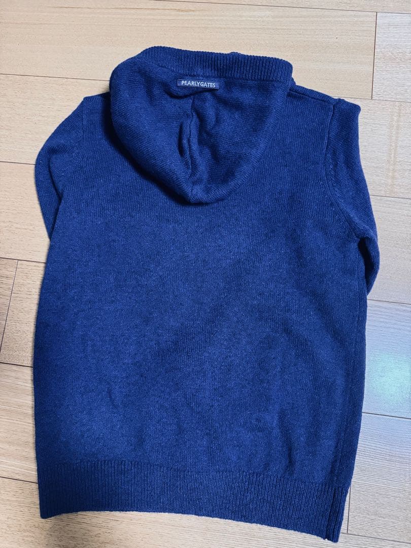 【最終値下げ】PEARLY GATES フード付きセーター サイズ1 ネイビー