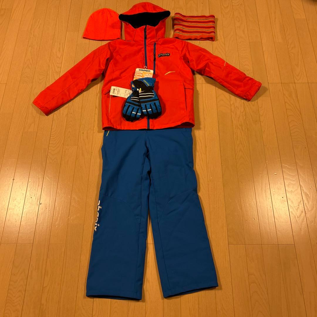 フェニックスPhenix美品スキーウェア上下160 サイズ　手袋付き