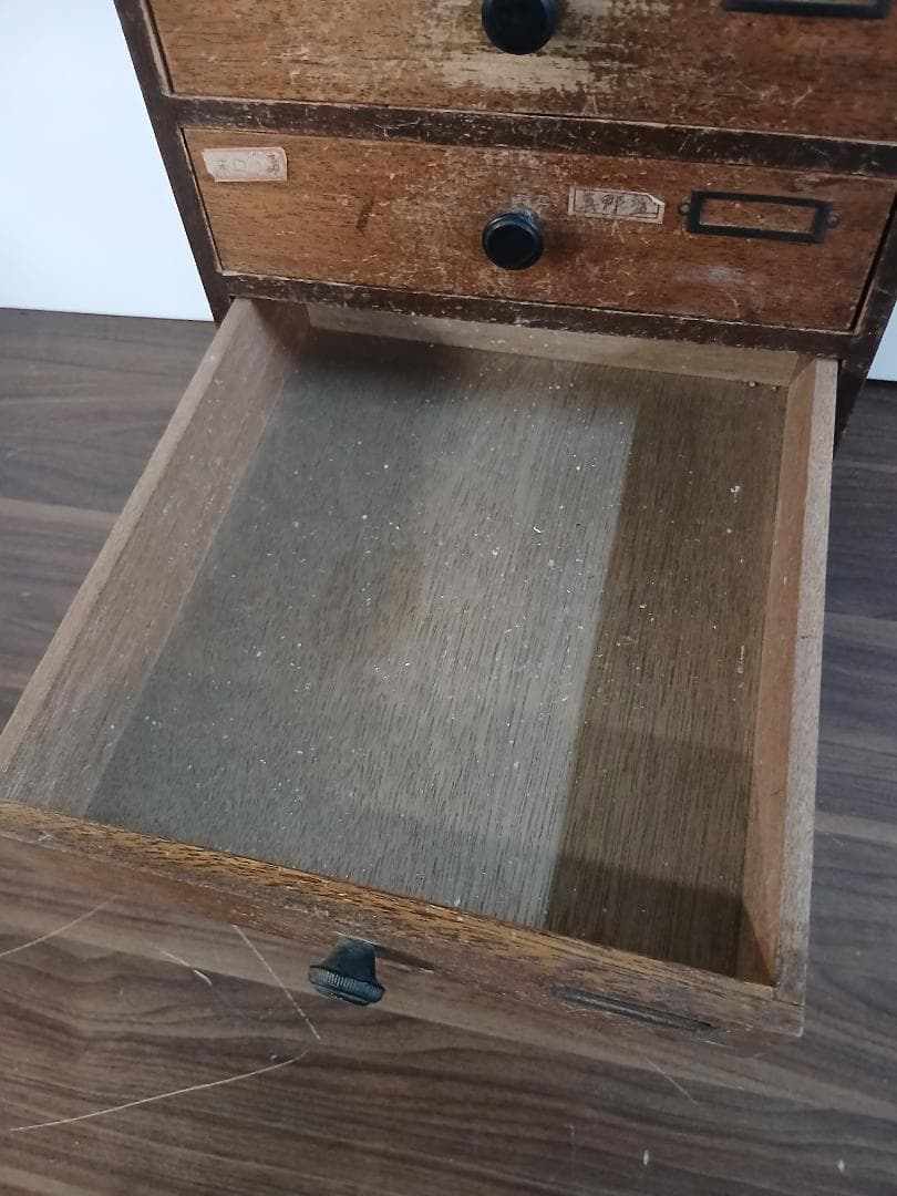 昭和レトロ　小引き出し　木製　ミニ箪笥　書類入れ　古道具　収納