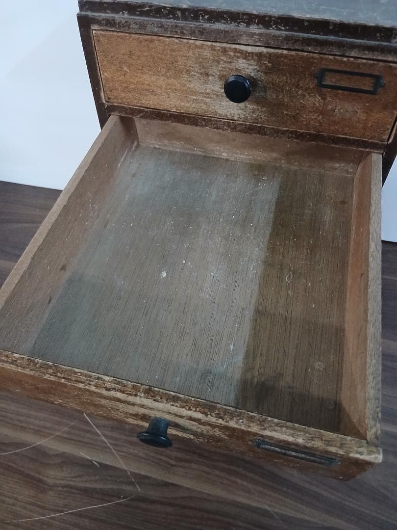 昭和レトロ　小引き出し　木製　ミニ箪笥　書類入れ　古道具　収納