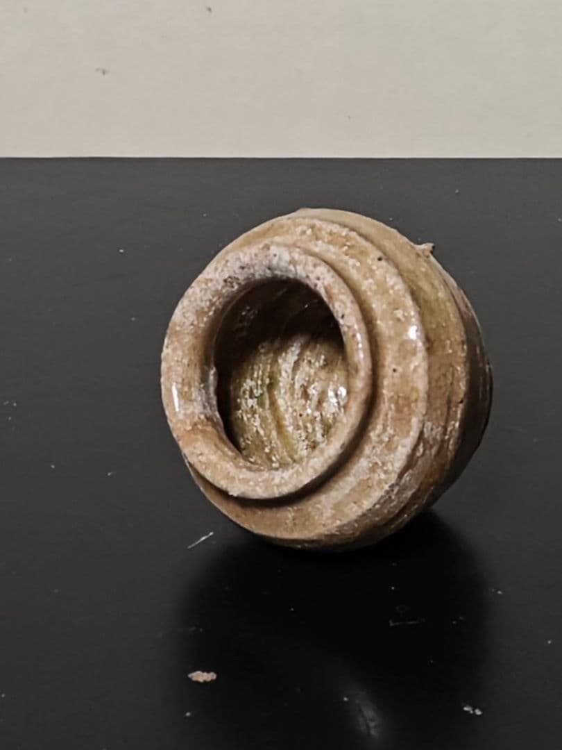 極小古瀬戸蓋付き小壺　室町時代〜桃山 古瀬戸 古美濃 古美術 六古窯 古陶器