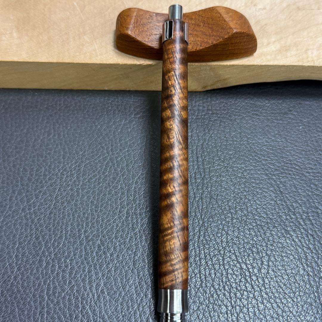 196ハワイアンコアカーリー　木製シャーペン　濃色　最強低重心R ステンレス