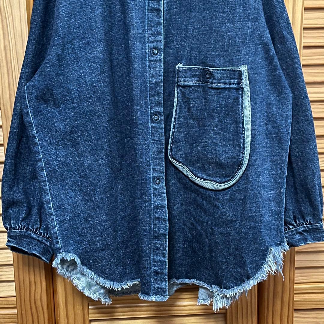 D-due デ・ドゥエ デニムブラウス　size40 ※状態訳あり