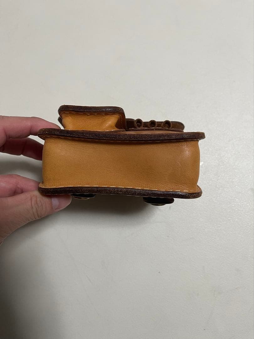 herz ヘルツ ゴルフポーチ ラウンドポーチ レザー ポーチ　本革