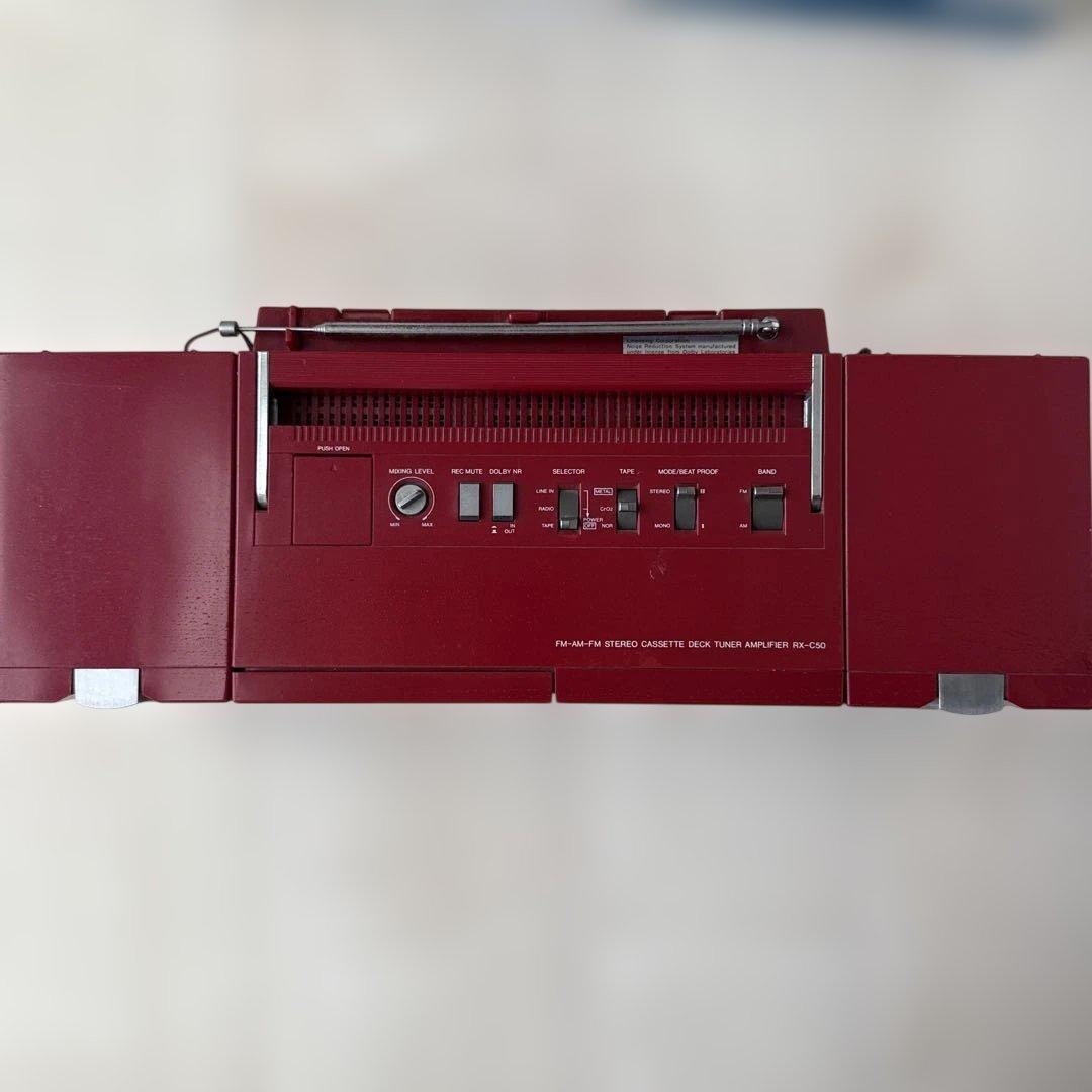 National RX-C50 赤 ラジカセ　動作品