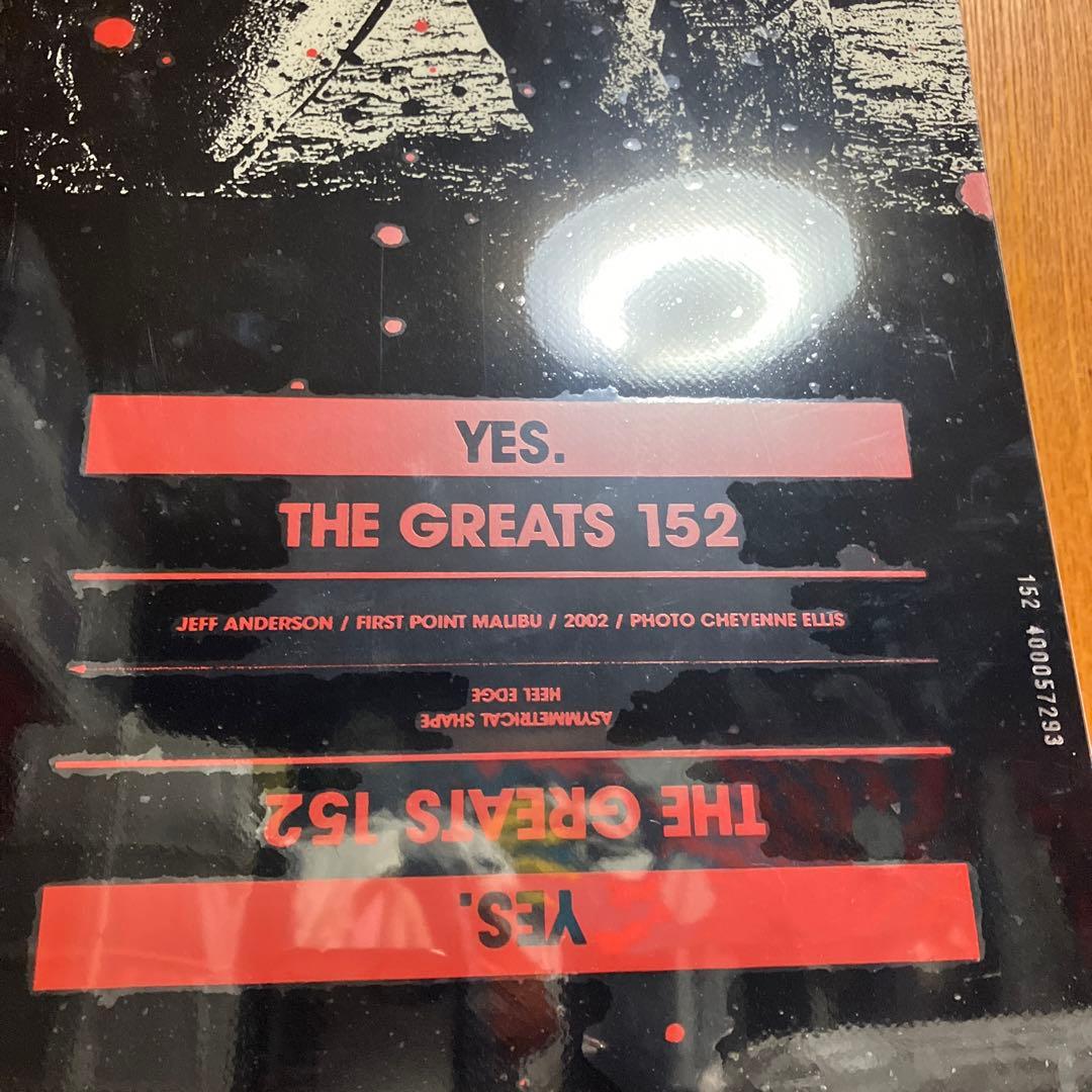 21 YES イエス　ジェフアンダーソン　スノーボード　152