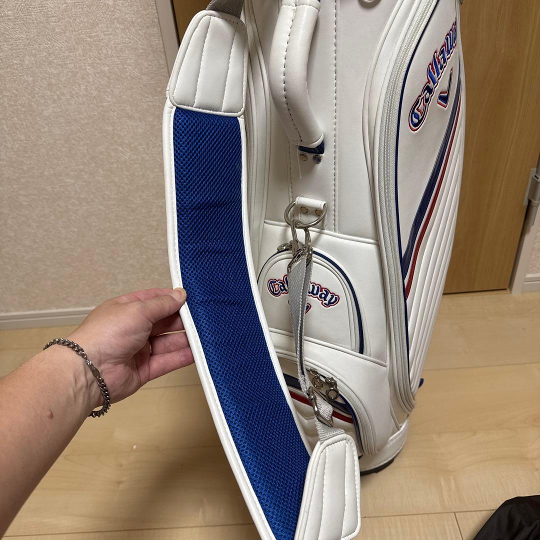 Callaway ゴルフバッグ ホワイト ストライプ
