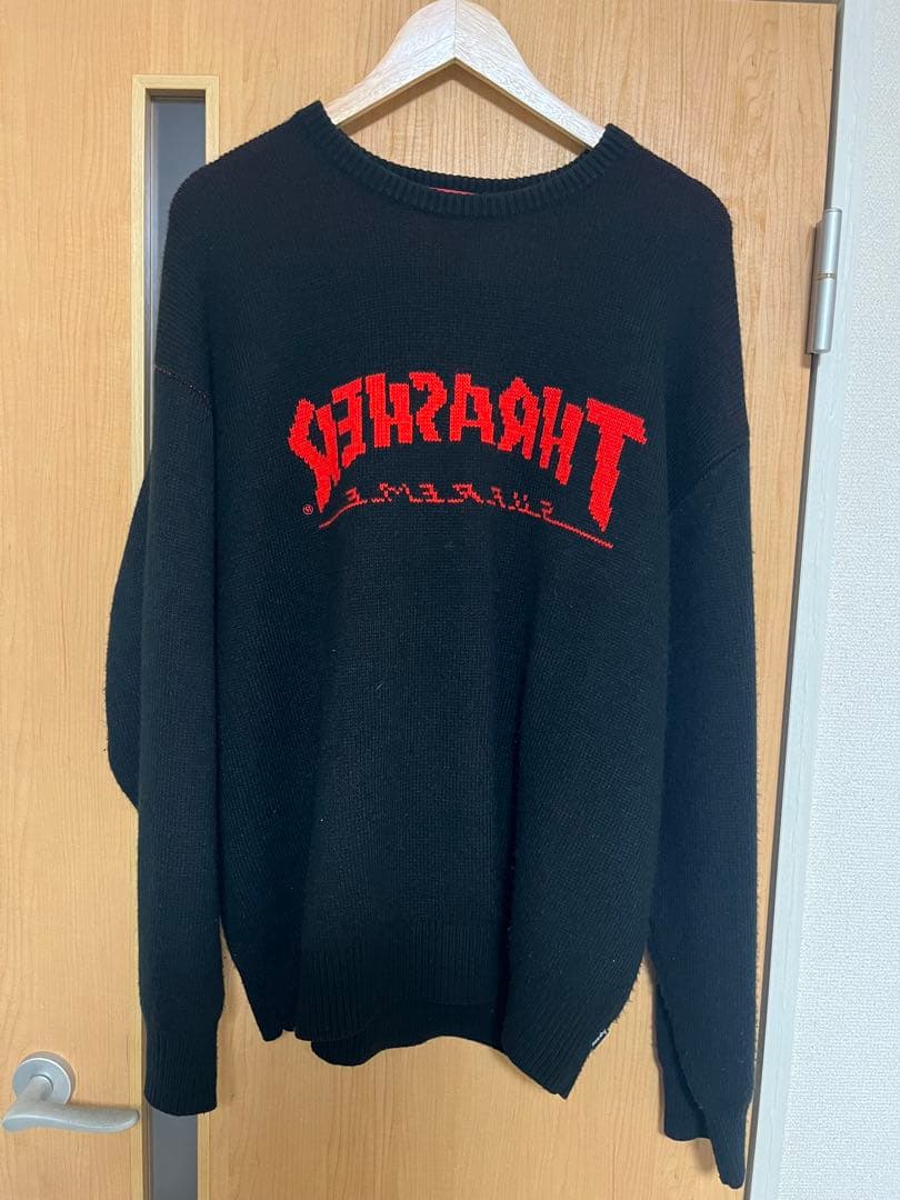 【最終値下げ】thrasher×supreme (シュプリーム)ニット