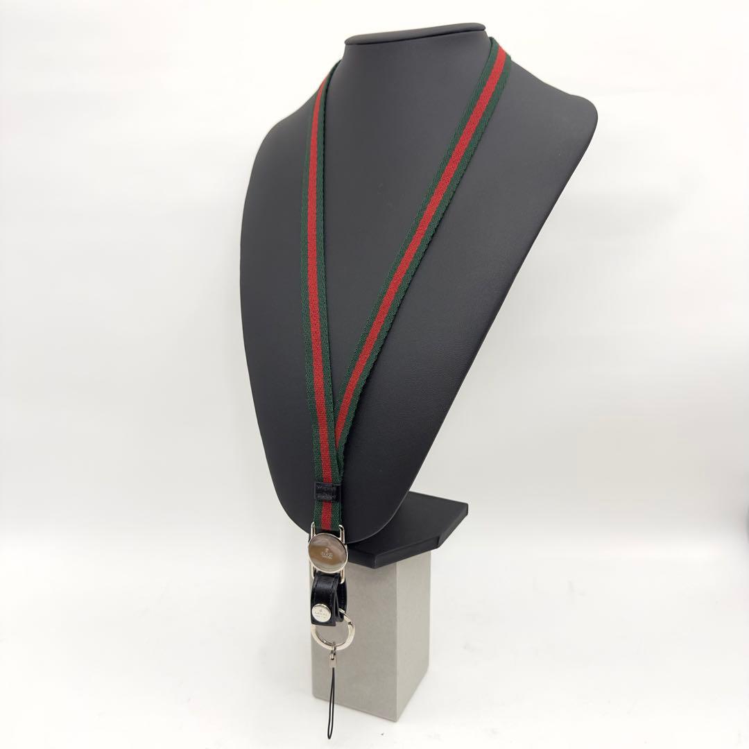 ★鑑定済★美品★GUCCI★フィアット500★ネックストラップ★
