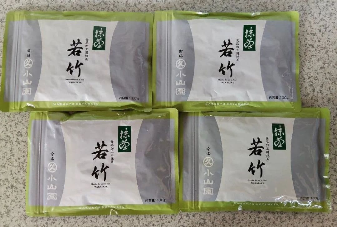 宇治 丸久小山園 抹茶 若竹100g袋【4袋セット】賞味期限2026年9月以降