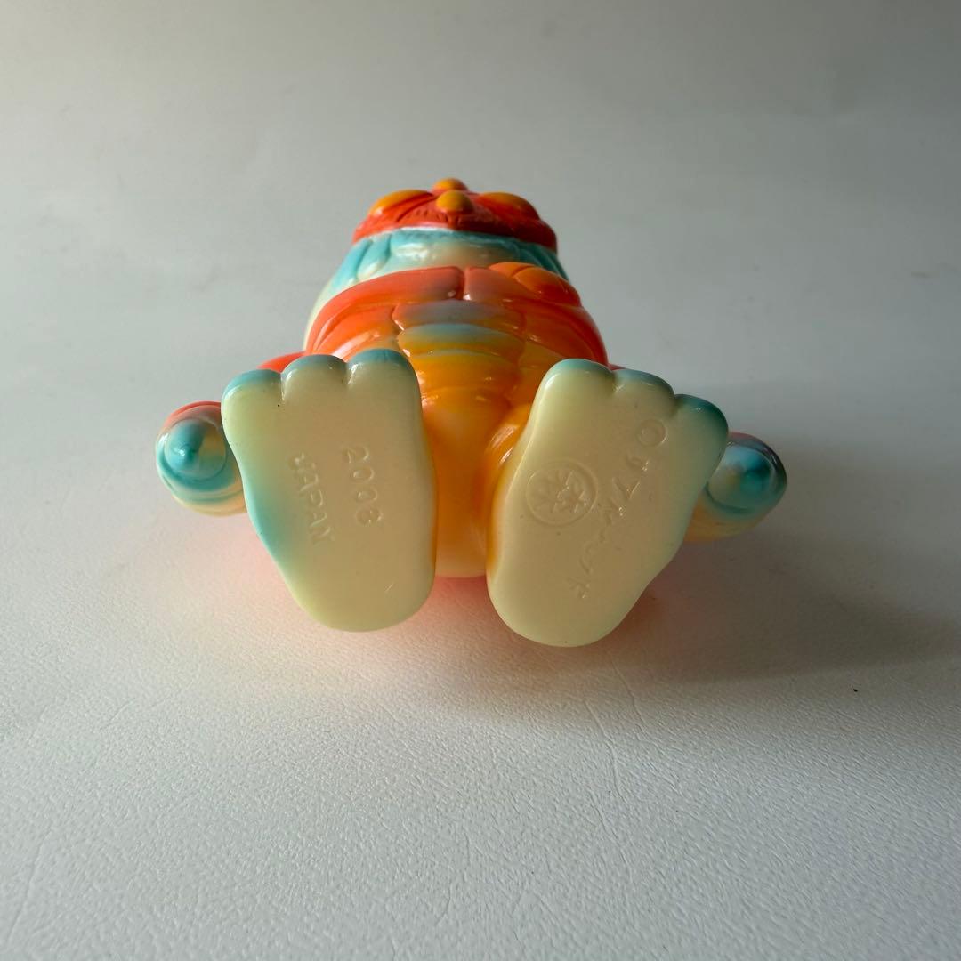 リアルヘッド　ジンジャーR　ミニ　ソフビ　フィギュア　オレンジ　水色