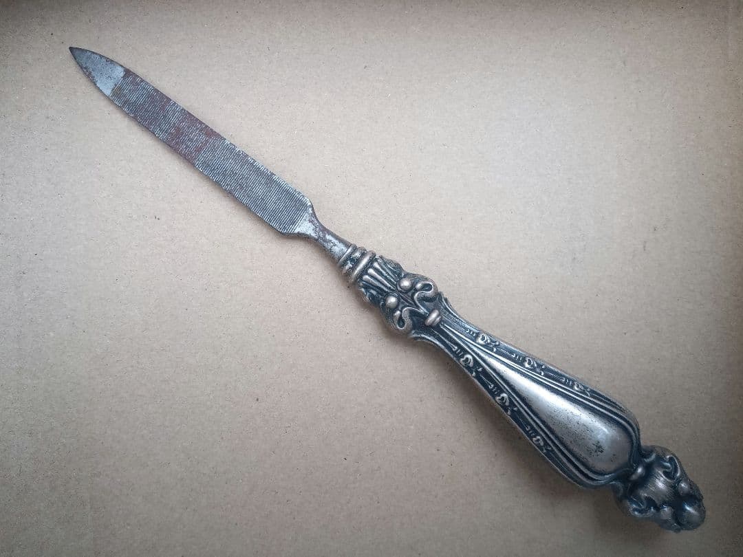 ビクトリア朝 純銀925ハンドル ネイルファイル 爪やすり アンティーク 骨董品