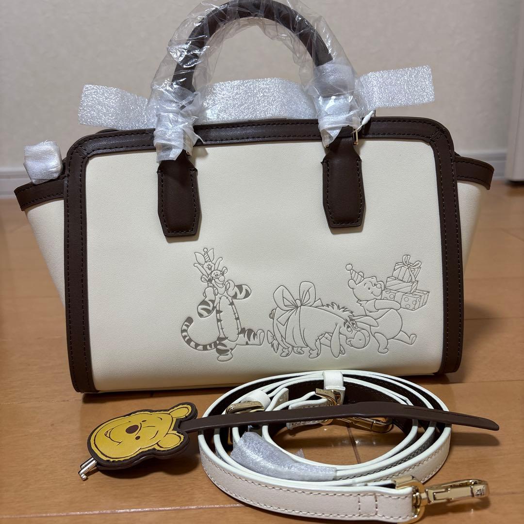 サマンサタバサ　くまのプーさん　コレクション スプリットミア　ハンドバッグ