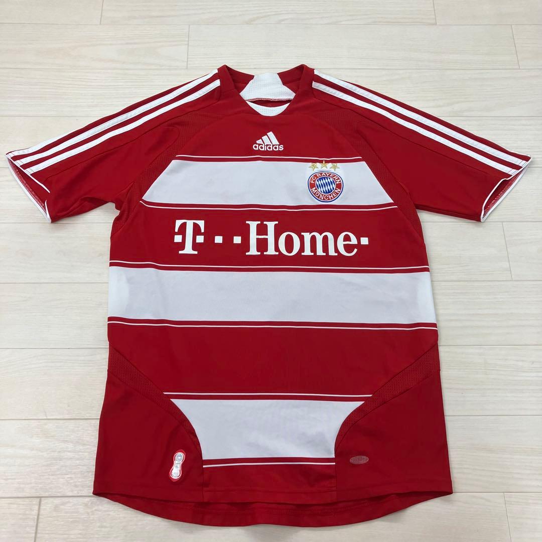 adidas バイエルンミュンヘン サッカーシャツ 2007-2009 赤白