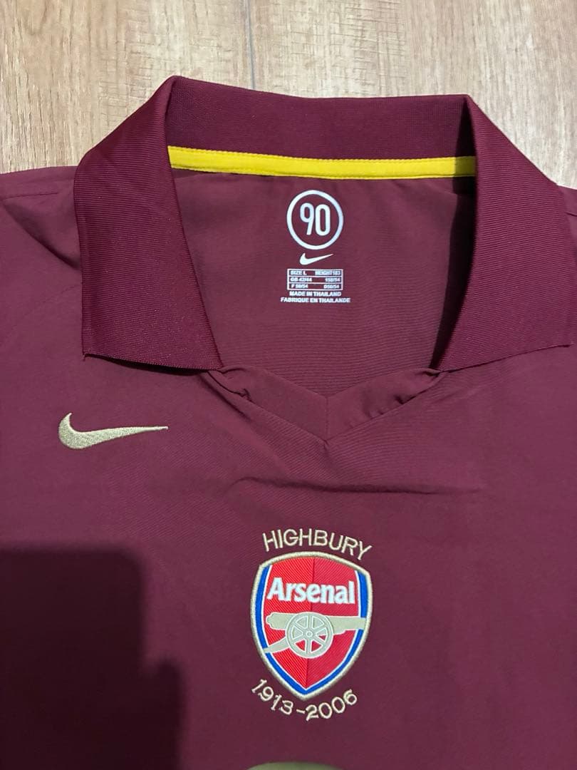希少　アーセナル　0506シーズン　ユニフォーム　ハイバリー　背番号なし
