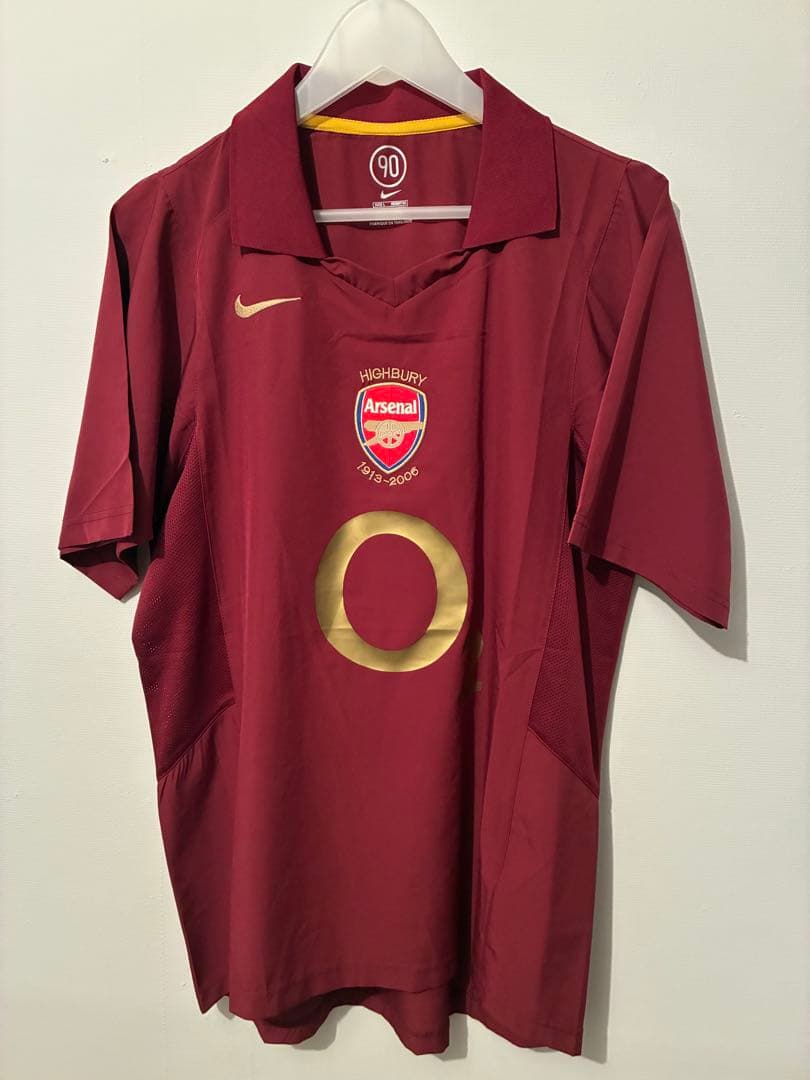 希少　アーセナル　0506シーズン　ユニフォーム　ハイバリー　背番号なし