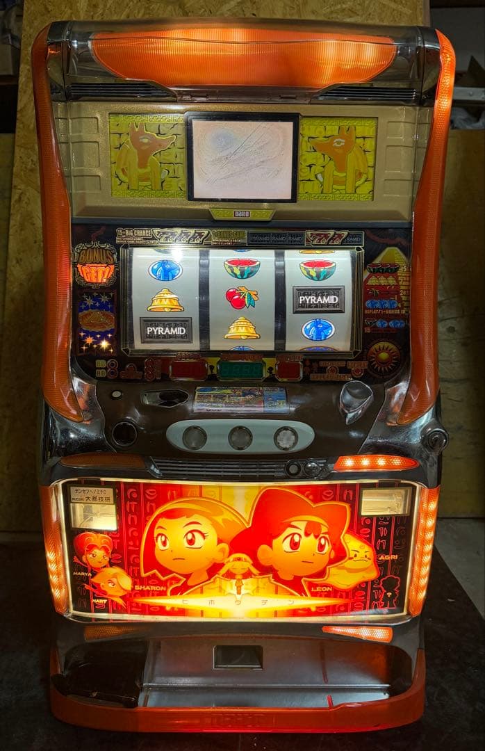 【送料込】　●4号機　秘宝伝　パチスロ　実機　　ジャンク〜19