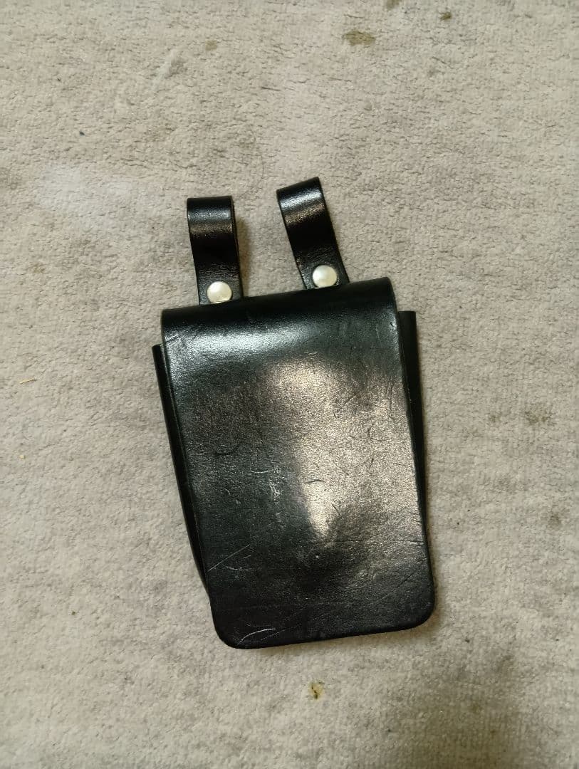 レザー製 黒 ホルスター 約23cm x 13cm