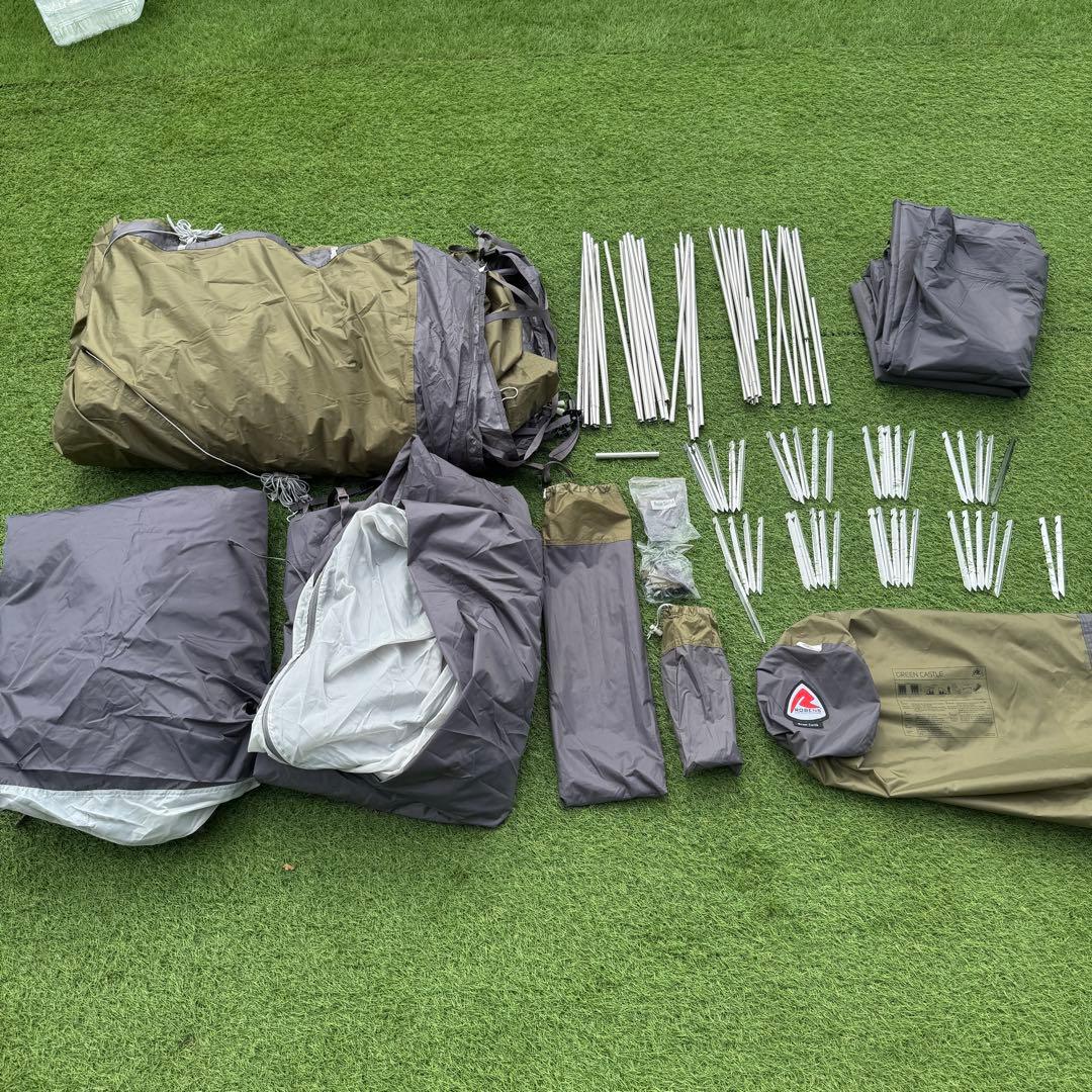 ローベンス Green Castle ツールームテント グリーン　ファミリー