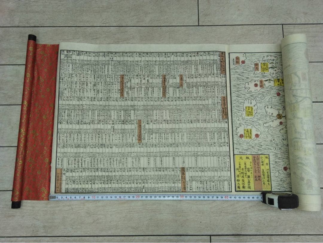 大日本行程大絵図　古地図　複製品 貼り合わせ一枚物⭐︎激レア品