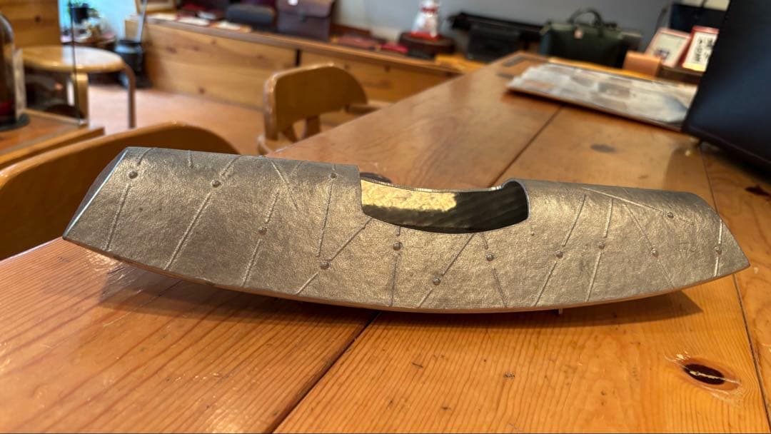 作家もの 錫製 花器 馬渡喜穂