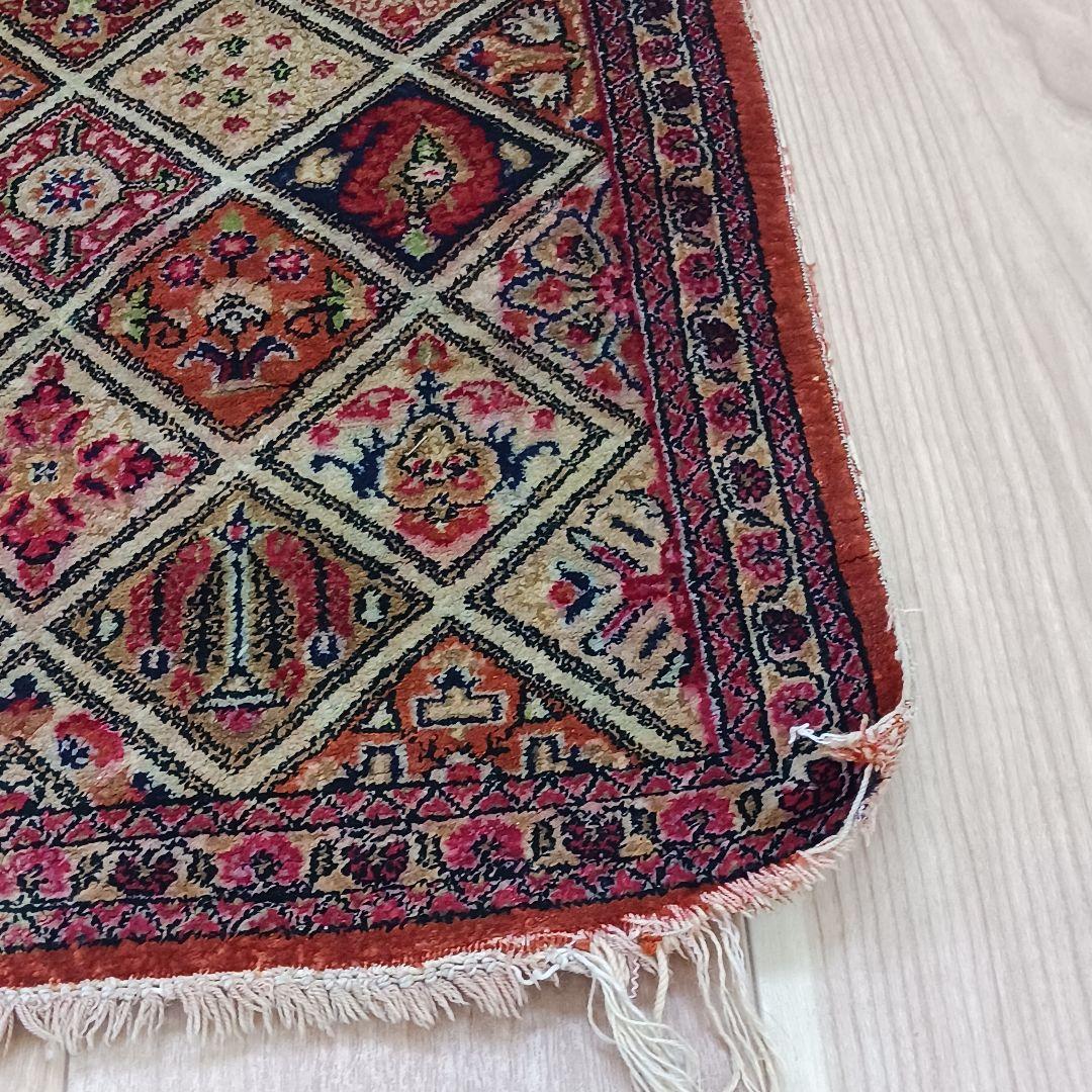 Y2822-2 ペルシャ絨毯 クム産 シルク100% 手織り