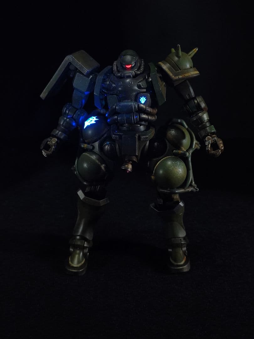 HG ザク(GQ) 全塗装完成品 ウェザリング仕上げ