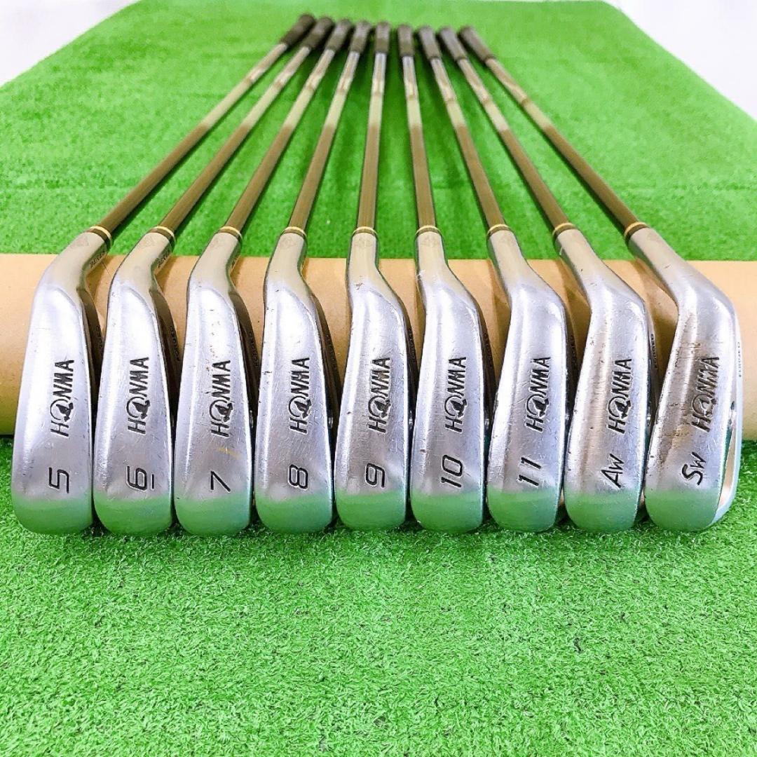 テ24★★2星2S ホンマベレス IS-02 9本アイアンセット 純正BERES