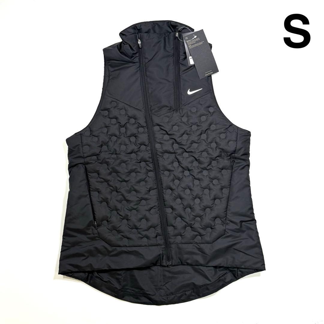 S ナイキ ADV レペル エアロロフト ランニングベスト ブラック
