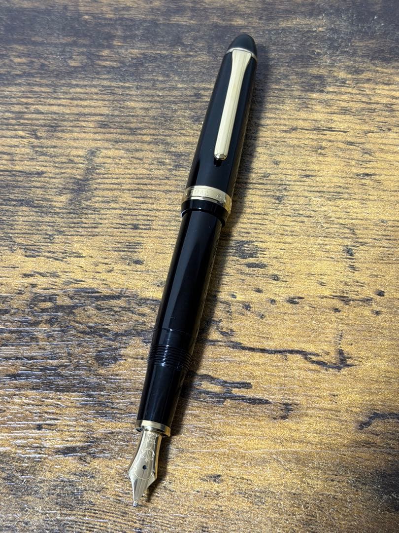 試筆のみ　旧型　ズームニブ　Z 14金　セーラー　万年筆　ホワイトゴールド