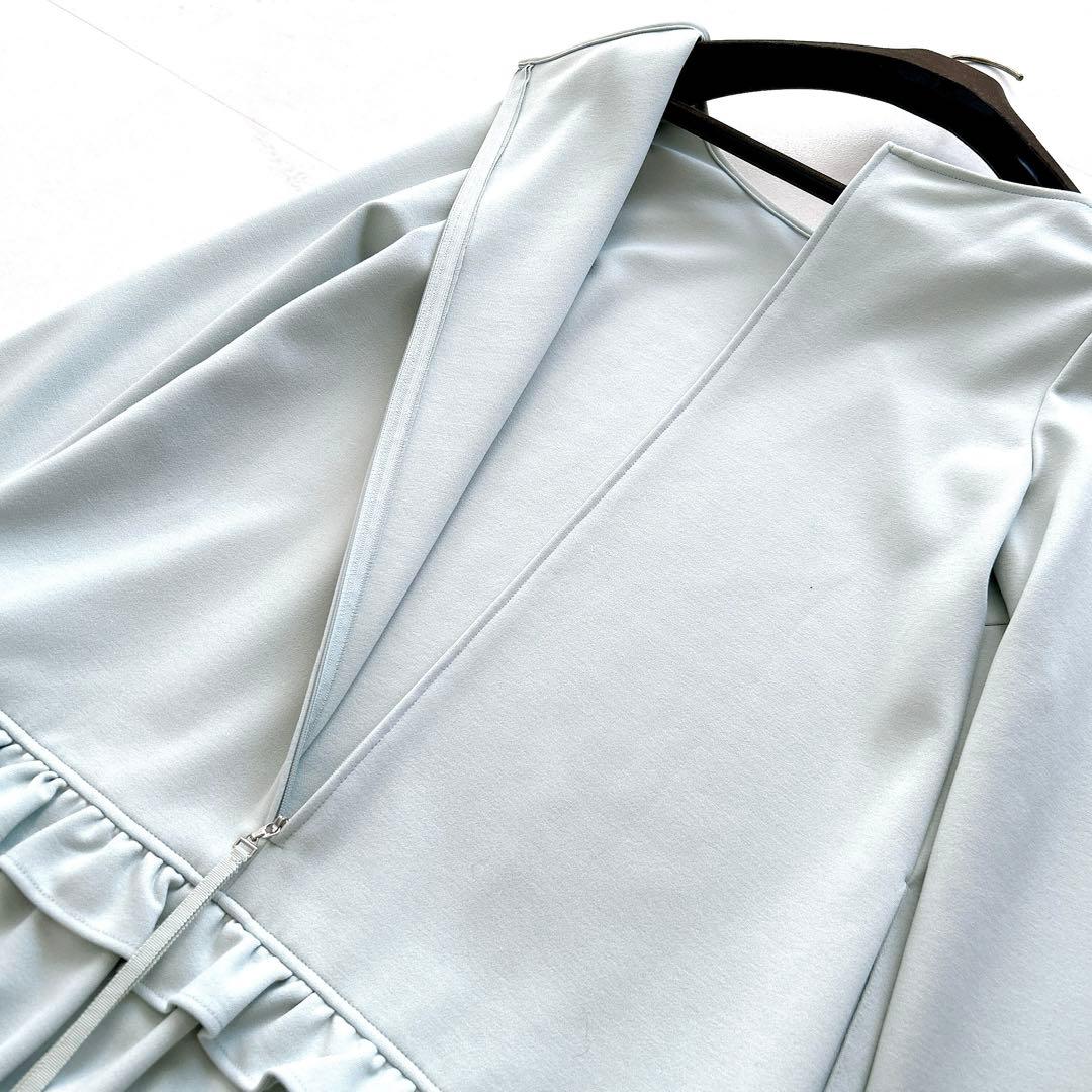 希少✨人気　ルネ　ワンピースラインストーンロゴプレートフリルティアード洗える近年