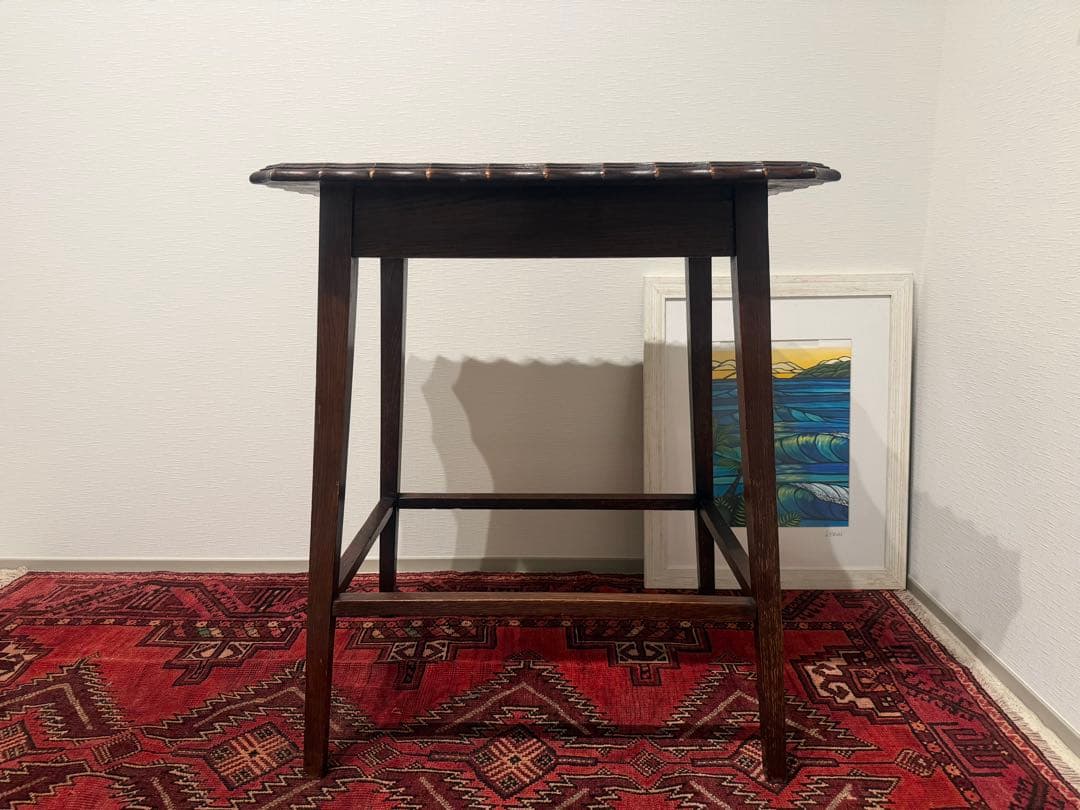 英国アンティーク テーブル オーク材 1920年代 花台 イギリス 店舗什器