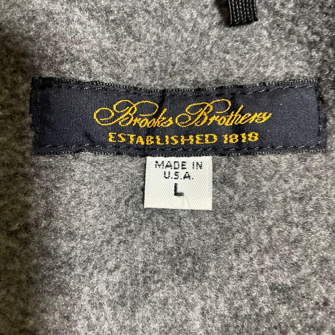 ネイビー ナイロンジャケット フリース裏地ブルックスブラザーズメイドインUSA