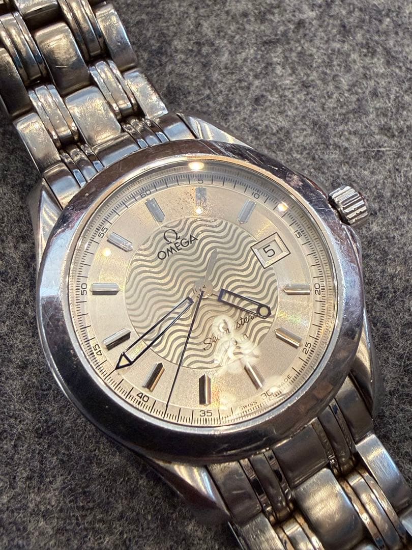 OMEGA シーマスター 120m クォーツ 純正ブレス 電池切れ