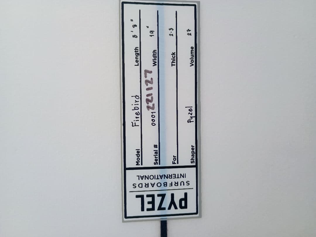 Pyzel Firebird 5'8\" 　EPS